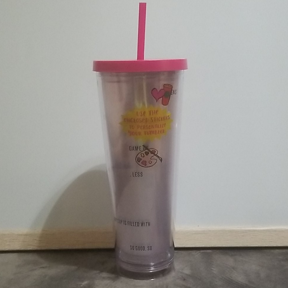 NWT Starbucks Sticker and Insert Cup Venti Tumbler